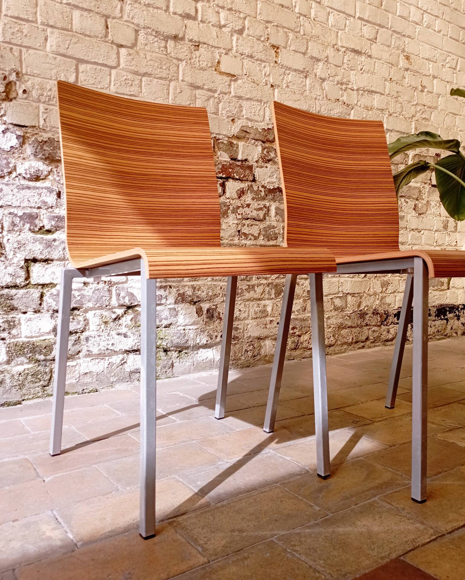 Pair of vintage Kuadra chairs / Pedrali - Italian design