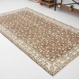 Tapis persan à motifs floraux beige et marron 147x264 cm SK 24773