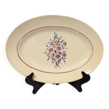 Badonviller oval platter - Francine pattern
