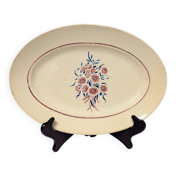 Badonviller oval platter - Francine pattern