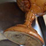 Coupe sur pied en bois d'olivier