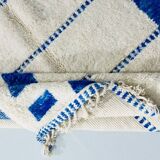 Handmade blue rug 250cm x 150cm