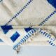Handmade blue rug 250cm x 150cm