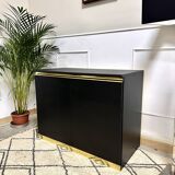 Black and gold vintage sideboard