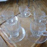 Tasses et soucoupes vintage Duralex