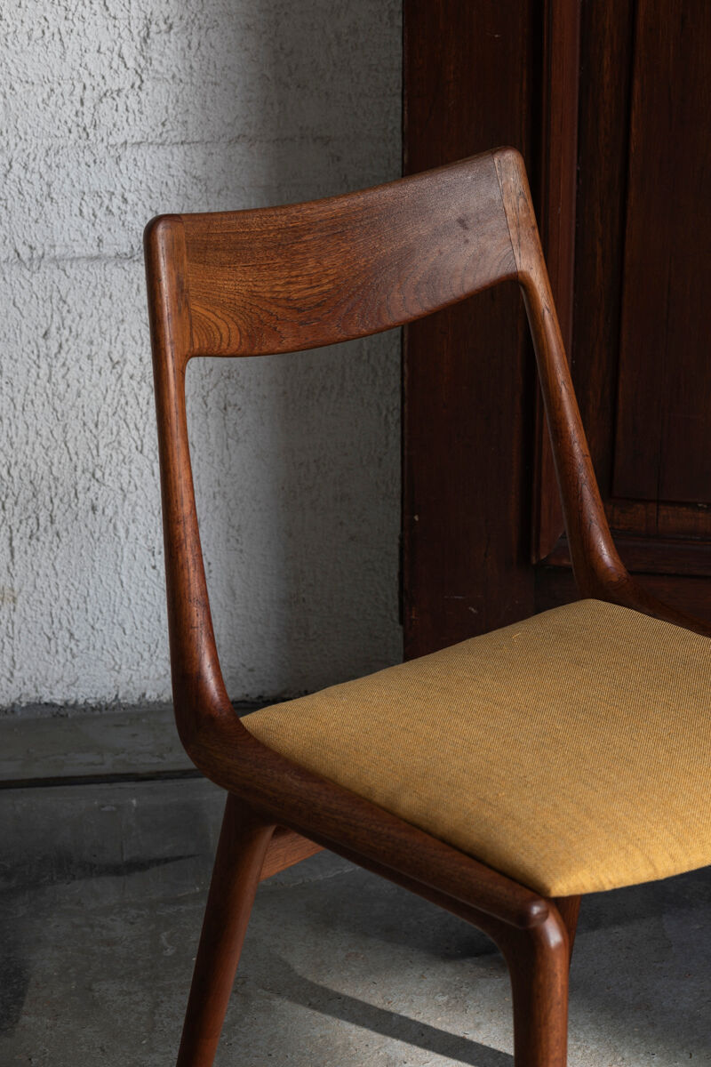 Set of 4 boomerang dining chairs by Alfred Christensen, Denmark 1960