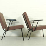 Set of 2 1407 armchairs by Wim Rietveld for Gispen