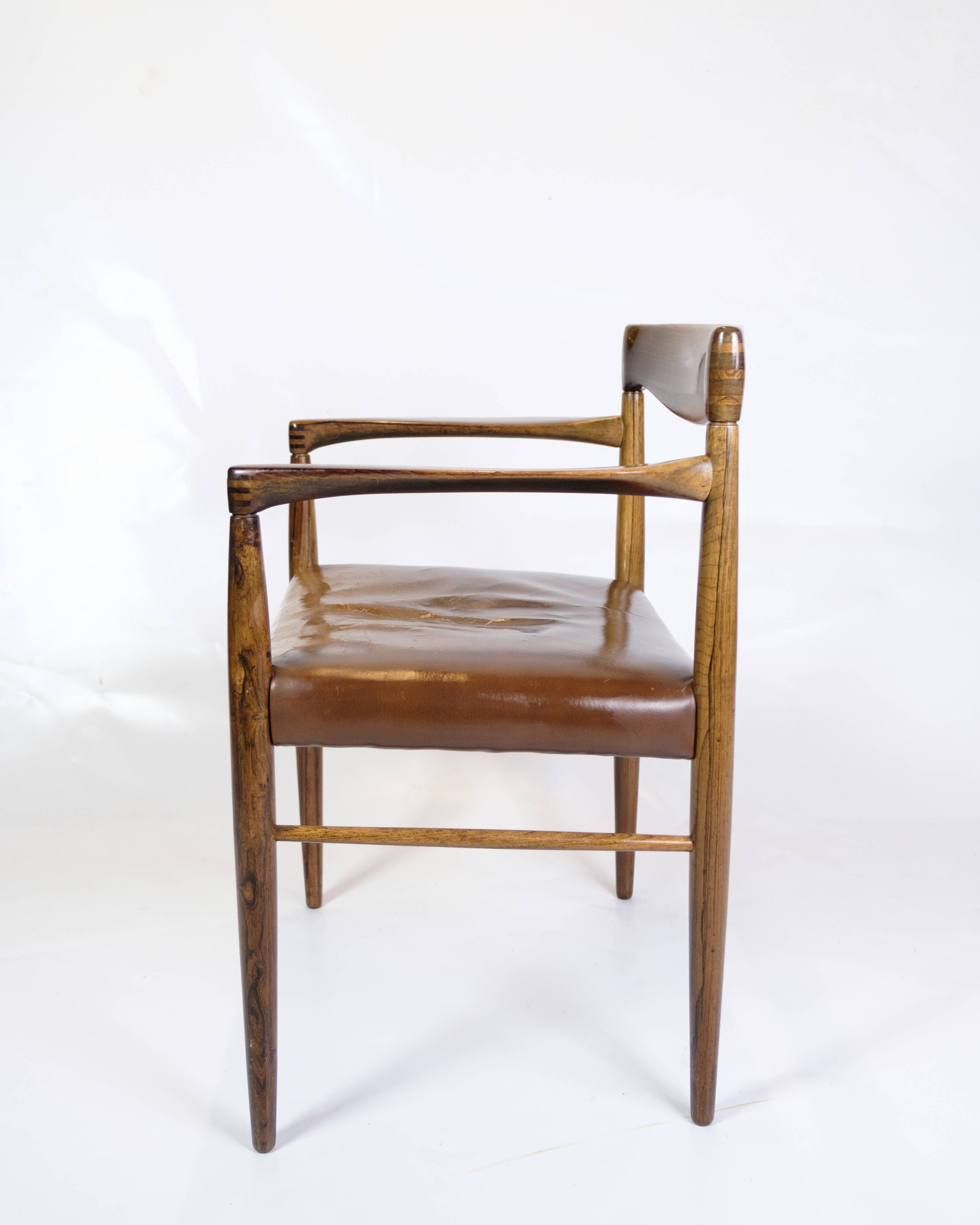 Armchair Made In Rosewood By Henry W. Klein Made By Bramin From 1960s