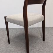 Set of 4 Scandinavian style teak chairs, France circa 1970.
