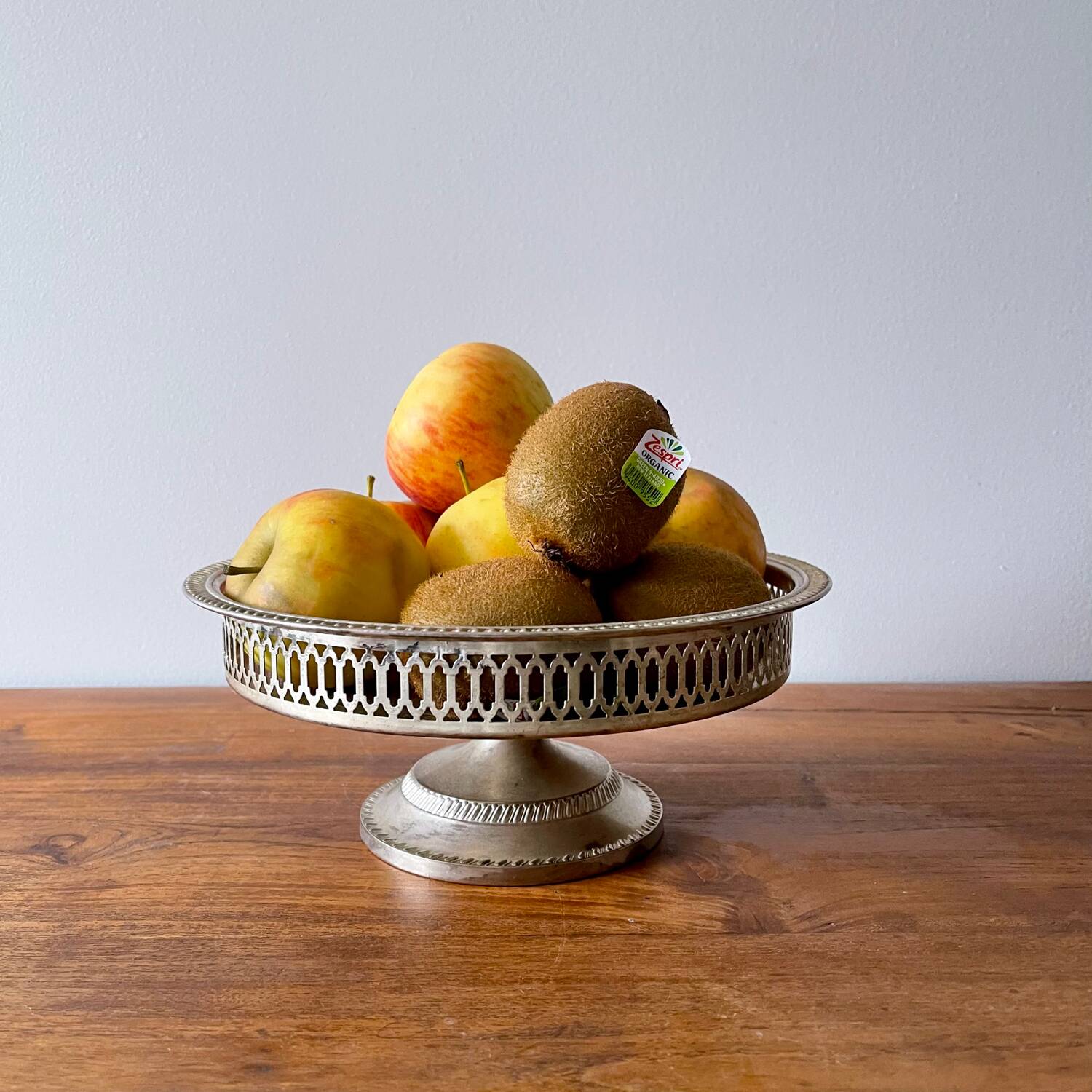 Silver-plated fruit bowl