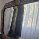 Vintage Art Deco carved wood mirror from the 1940s/50s