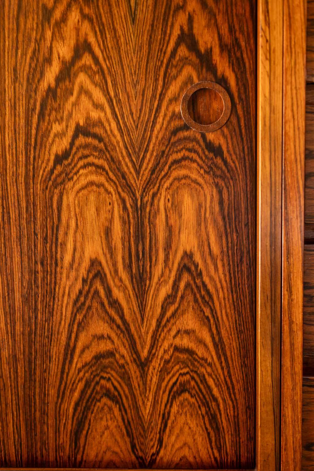 Wilhelm Renz. Enfilade in rosewood and laminate. Circa 1960-70.