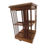 Mahogany revolving bookcase with inlaid top 20th century