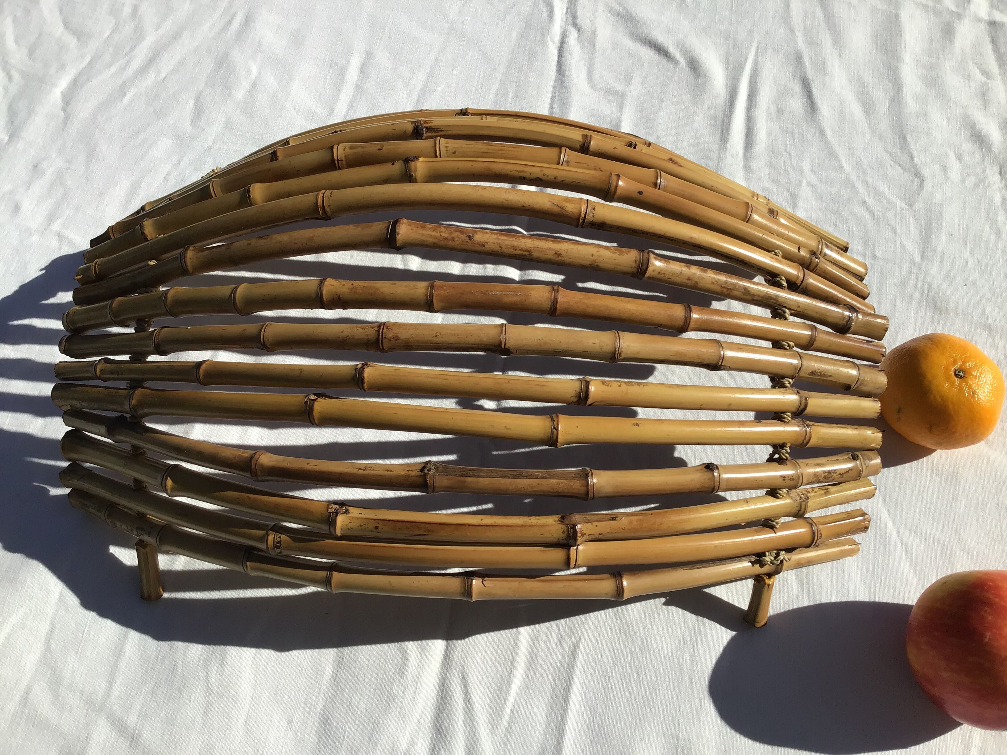 Natural bamboo basket 41cmx29cm
