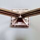 Art Deco double wall light in nickel-plated bronze, Lustrerie Bruxelloise, 1920-30