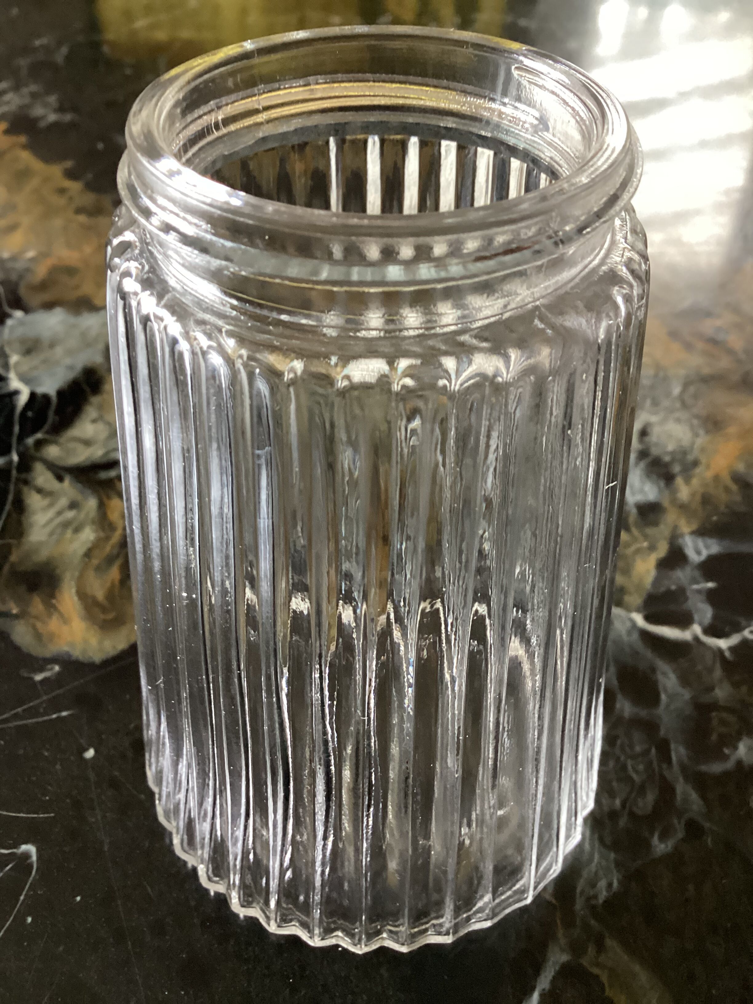 Uwo vintage glass sugar dispenser