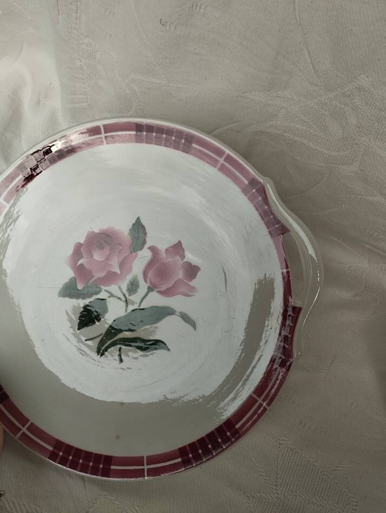 Lot of Vintage Sarreguemines & Digoin – "Dijon" Model | Tart Dish + 8 Plates