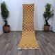 Handmade pure wool runner rug, size 75/300 cm.
