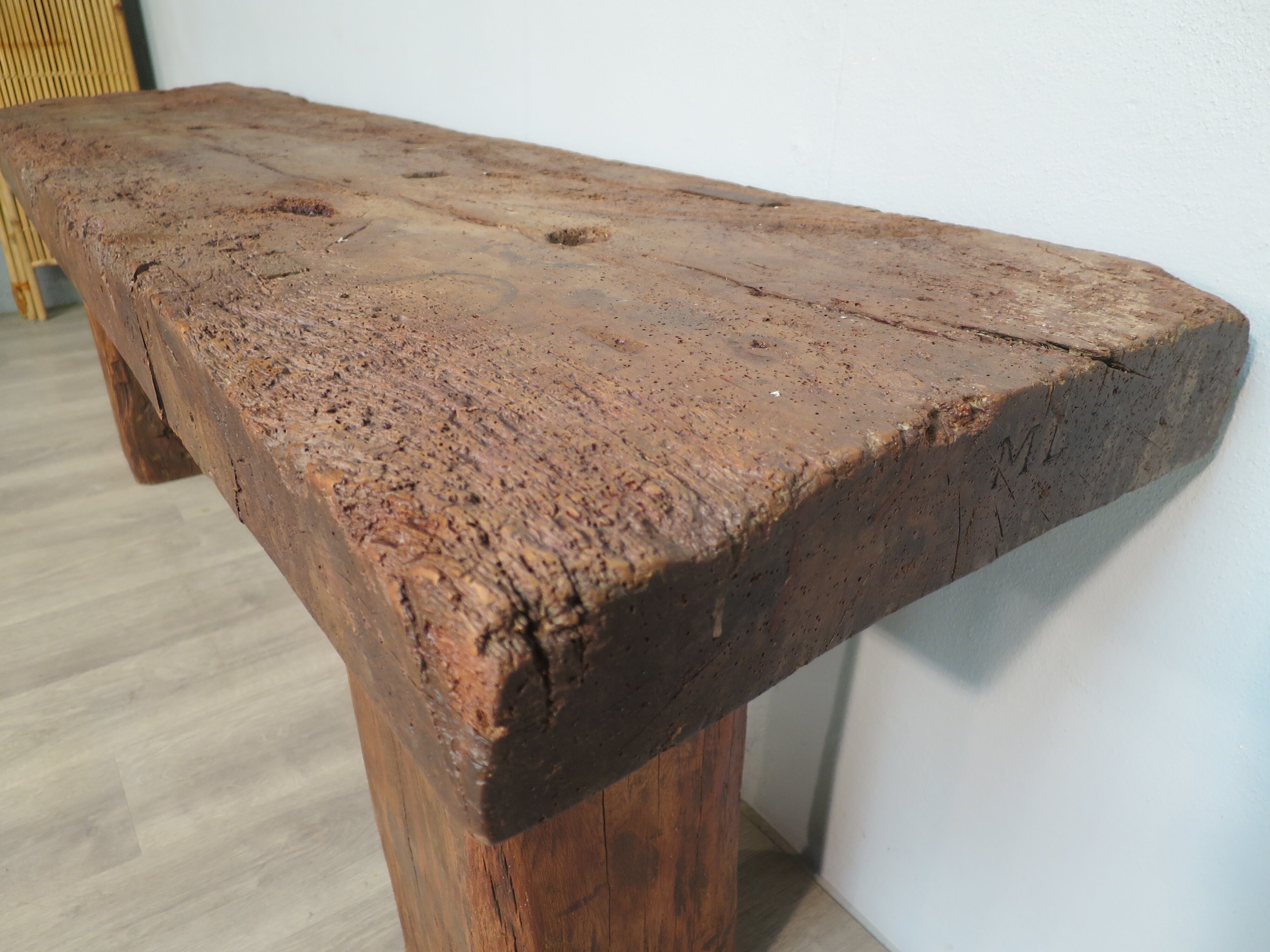 Built-in 1850 rustic console