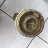 Paire de pieds de lampes anciennes en laiton