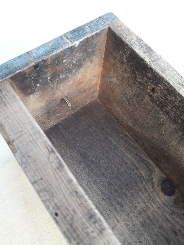 old wooden workshop drawer