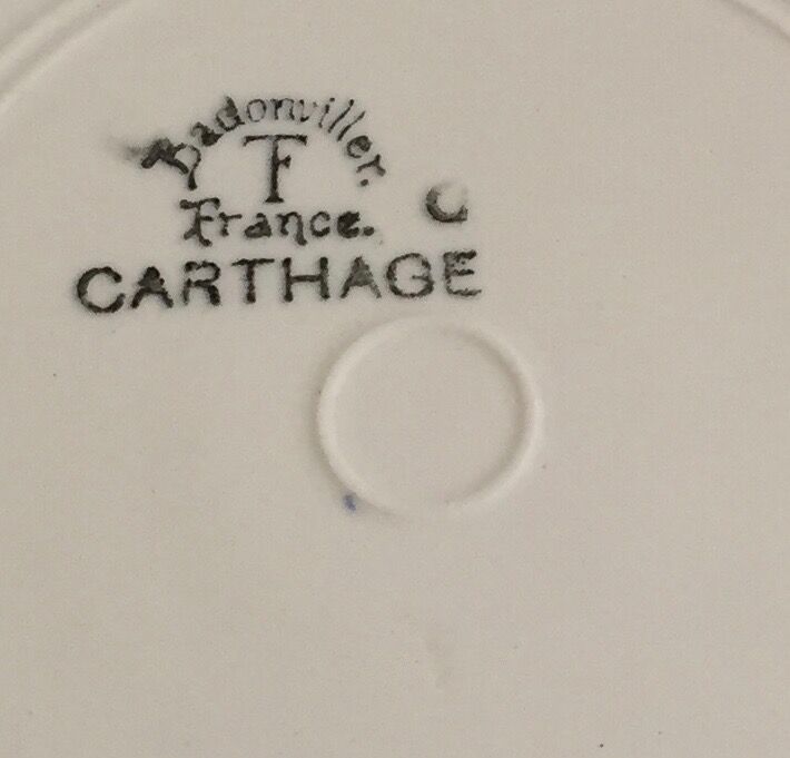 Ensemble de 10 assiettes "Carthage" - Badonviller