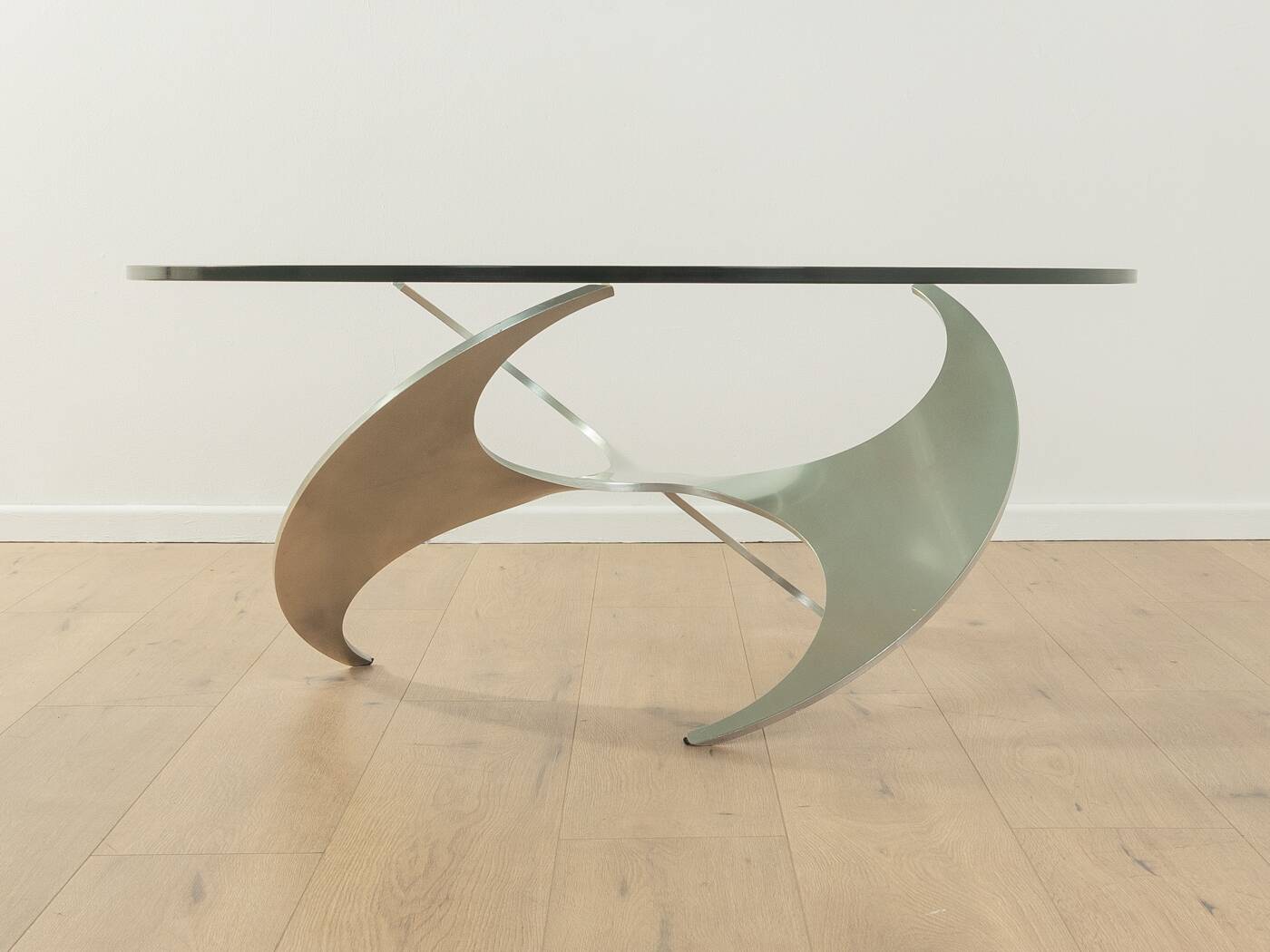 Propeller coffee table, Knut Hesterberg for Ronald Schmitt, vintage