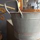 bassine en zinc Zinc Oval Basin Tub Bucket