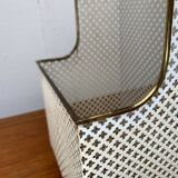 Perforated metal shelf from the mid-century, 1950s.
