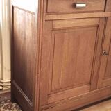 Art Deco sideboard Solid blond oak Width 120 cm