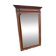 Wooden fireplace mirror