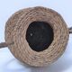 Vase in straw and plant fibers French folk art mid-twentieth century