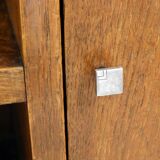 Rounded solid wood extra cabinet