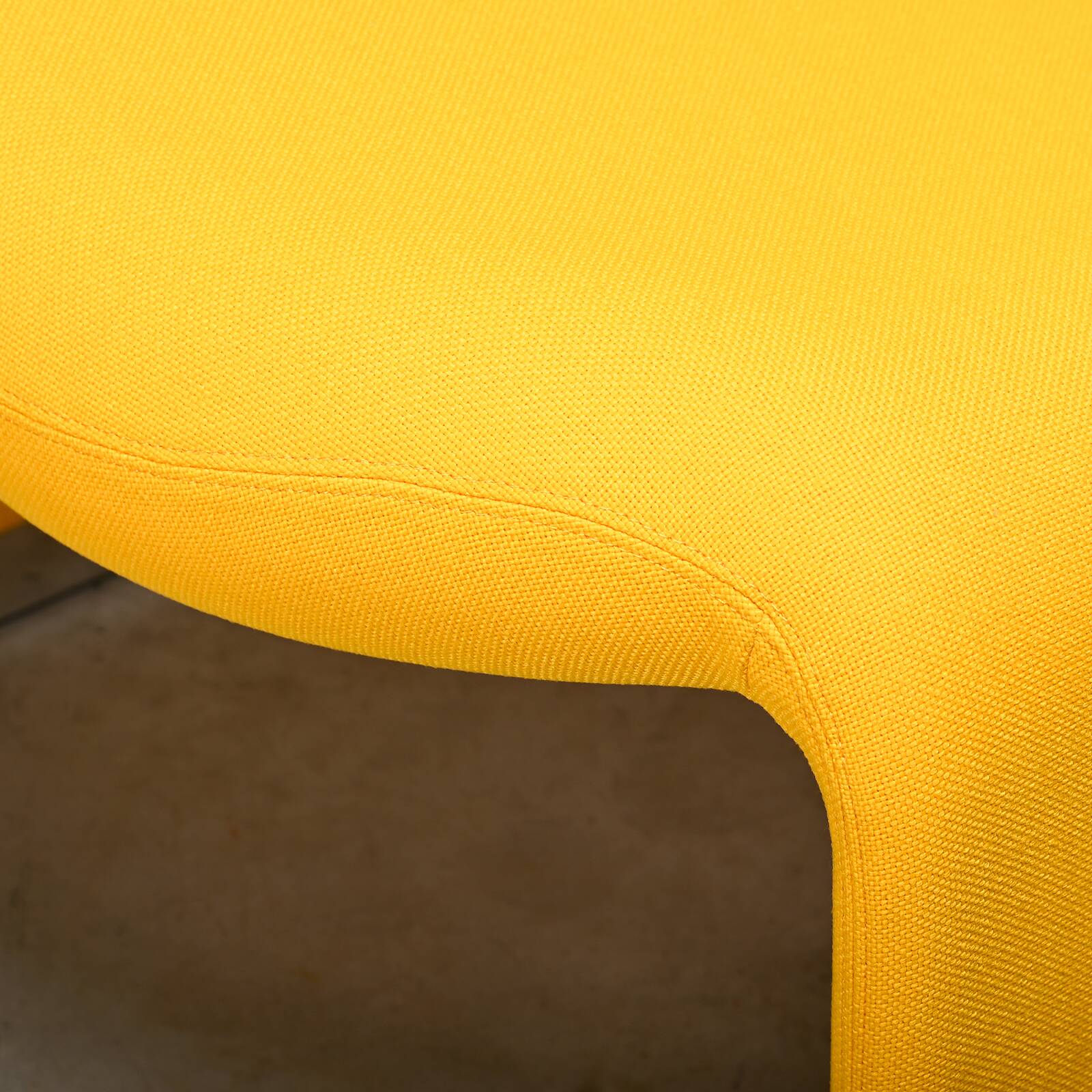 Giancarlo Piretti Alky Lounge Chair in Yellow Fabric for Anonima Castelli