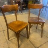 Paire d’anciennes chaises bistrot