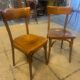 Pair of old bistro chairs