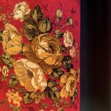 Floor lamp with floral shade 70