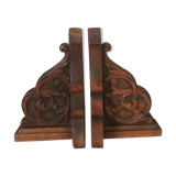 Former wooden bookends