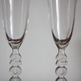 2 glass champagne flutes 2000