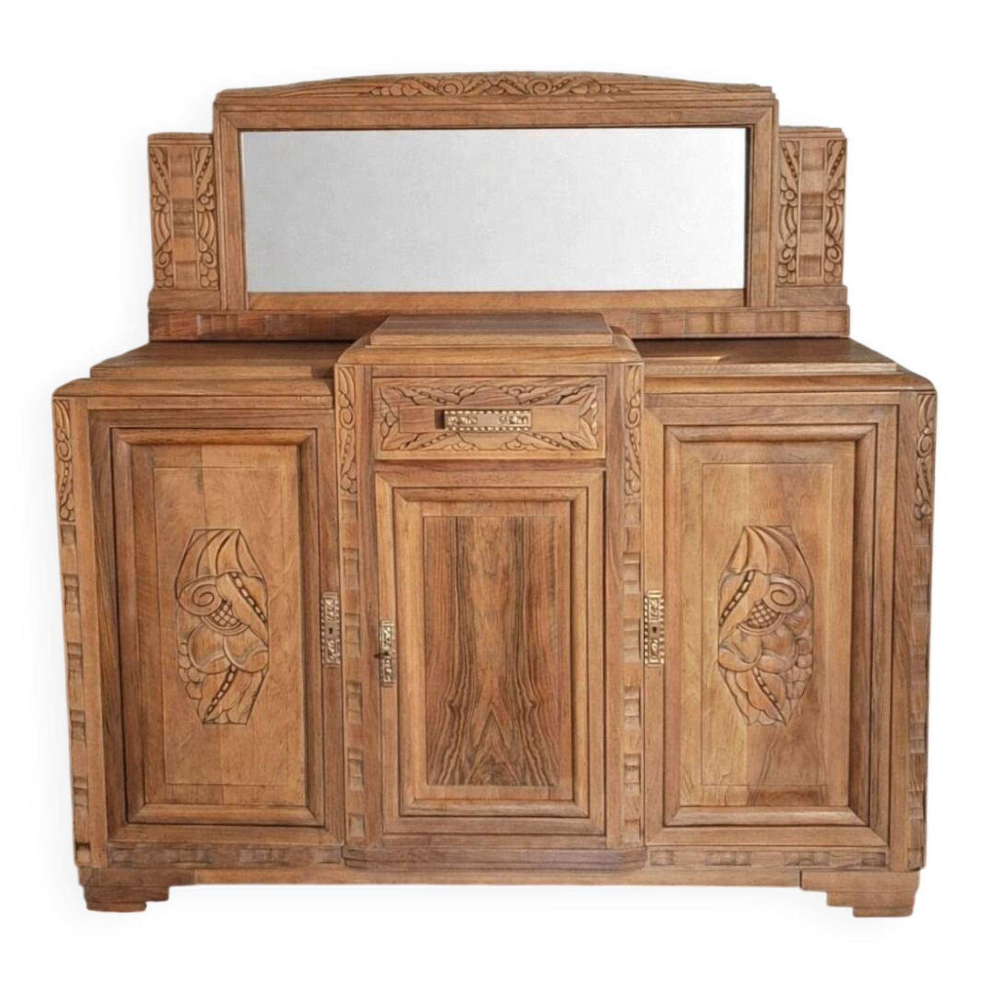 Art Deco sideboard in solid walnut
