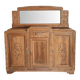 Art Deco sideboard in solid walnut
