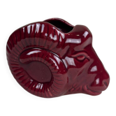 Ceramic ram's head