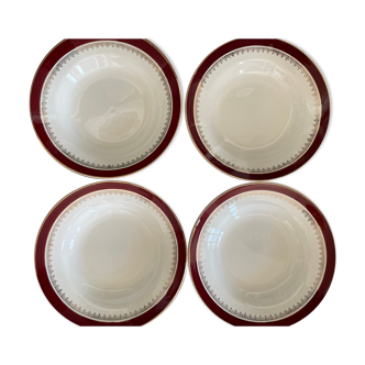 4 assiettes creuses Sarreguemines