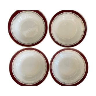 4 hollow plates Sarreguemines