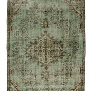 One-of-a-kind turkish handwoven vintage rug - rustic vintage charm 270x 145 cm