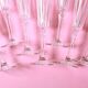 Set of 8 Crystal Vintage Champagne Flutes, Prosecco Clear Italian