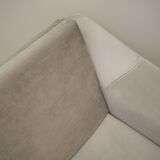Grey velour sofa, Danish design, 1980s, production: Denmark