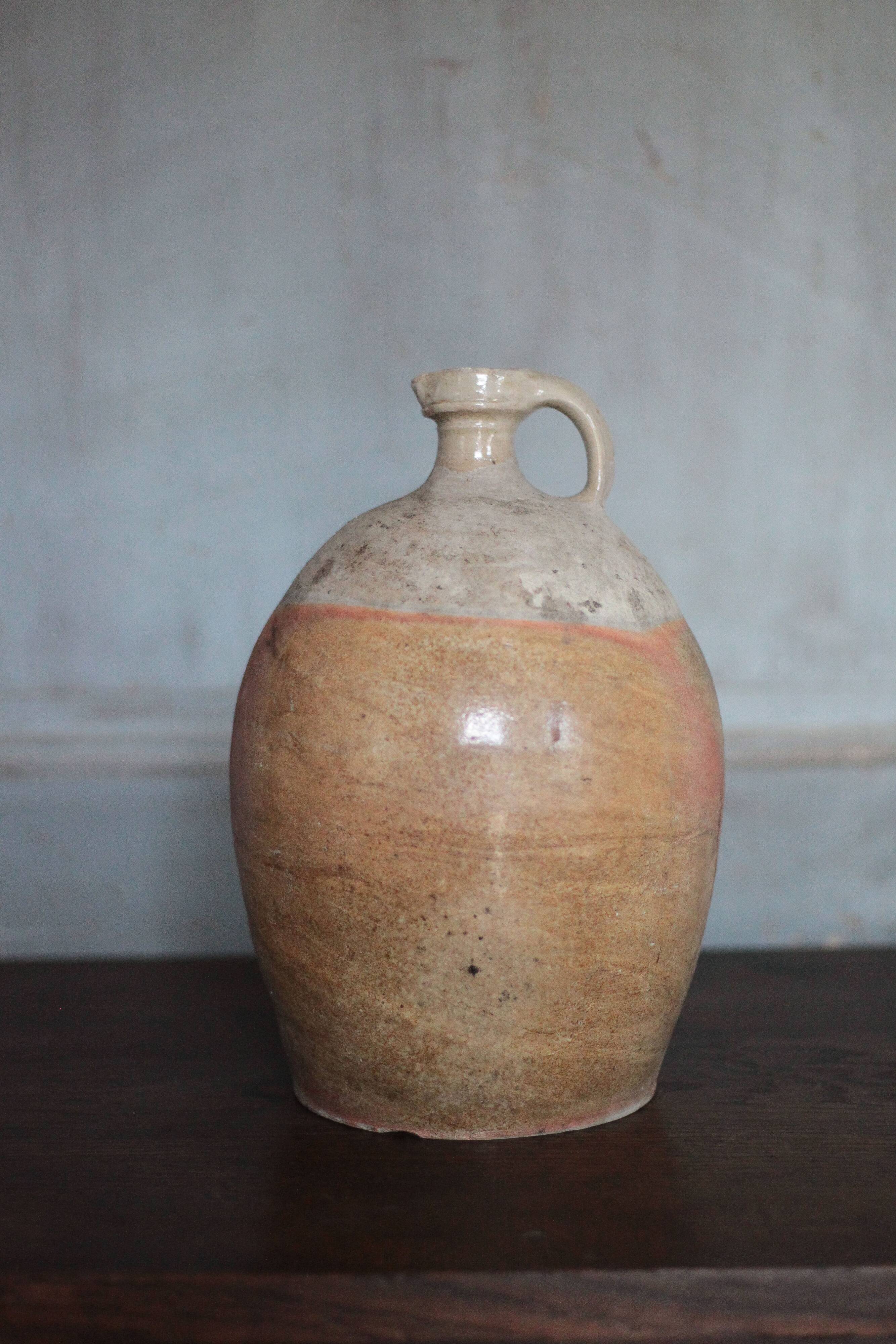 antique handled pot, antique pot, handled jar, interior decoration