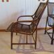 Lot de 2 Fauteuils de jardin en rotin et bambou -Vintage -Années 60 - avec coussins - vernis satin