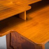 Bureau en teck moderne du milieu du siècle, années 1980